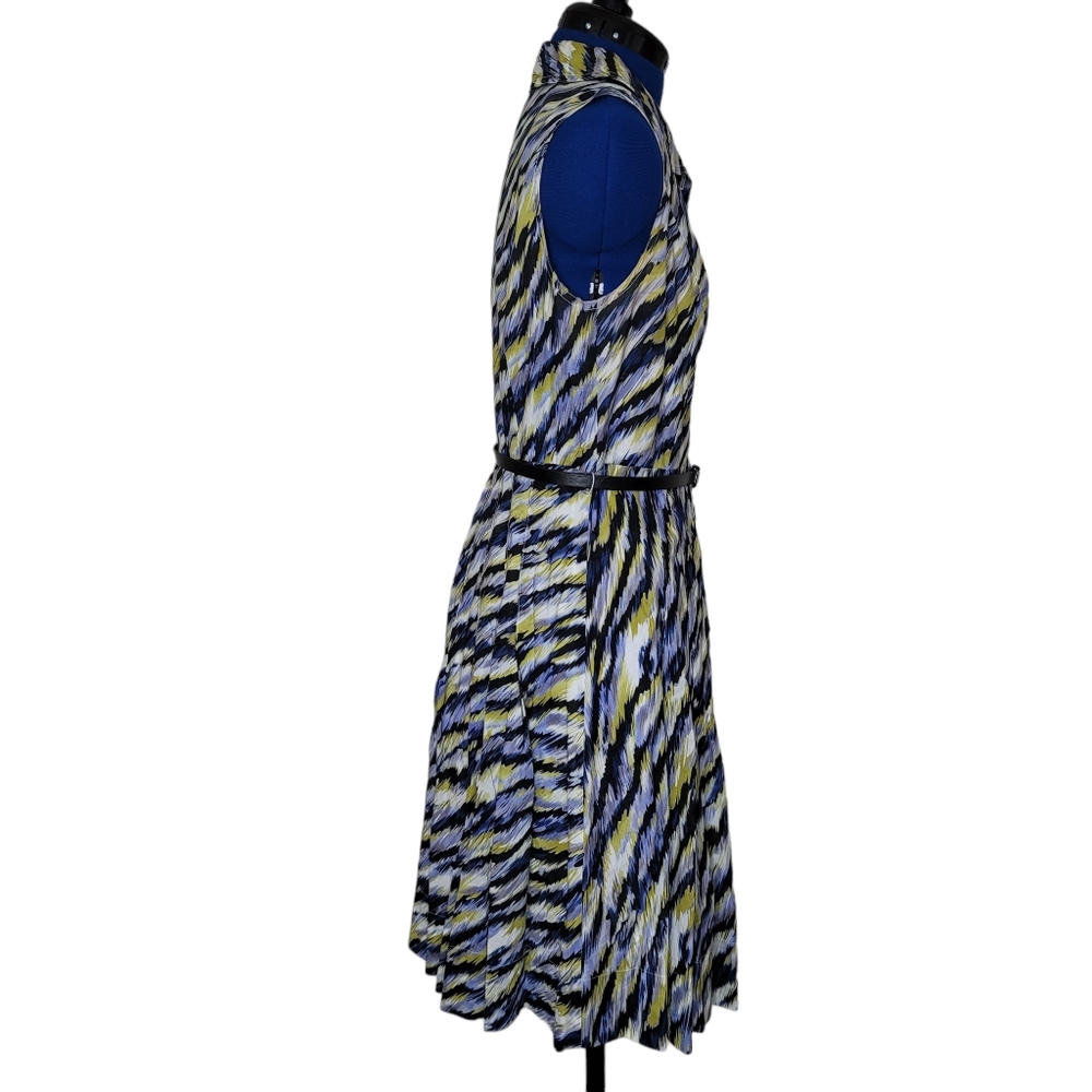 Alfani Multicolored Collared Button Front Striped… - image 7